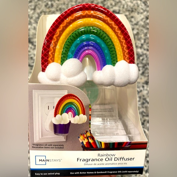 Rainbow Fragrance Oil Diffuser with Plum Fragrance Oil Refill - Picture 2 of 12